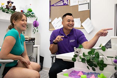 Prospective student being helped with finances